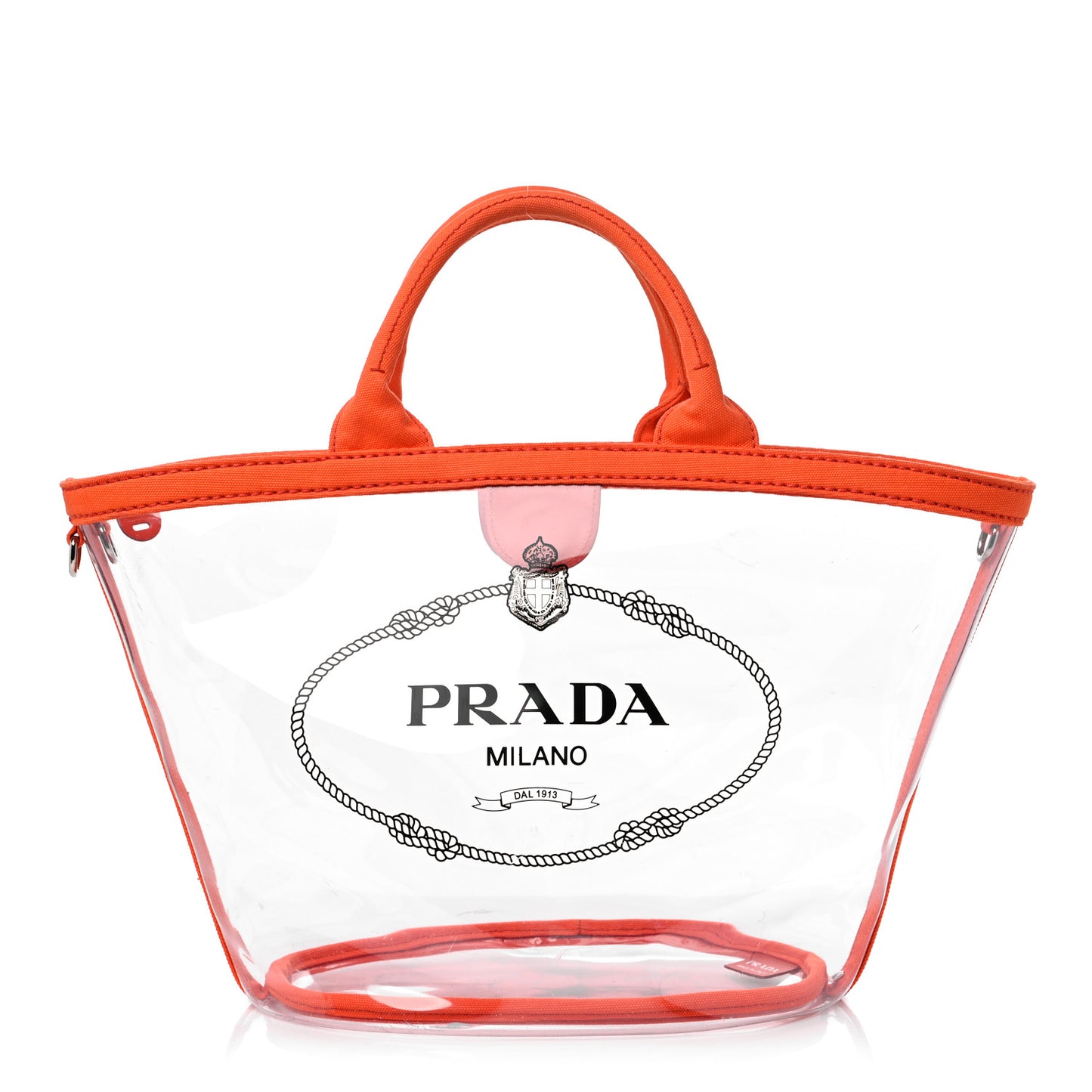 Plexiglass Canapa Small Shopper Tote Arancio