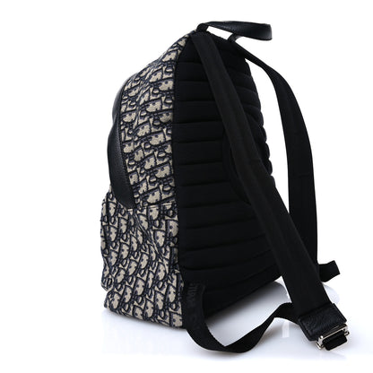 Christian Dior Oblique Calfskin Rider Backpack Beige Black 3 of 9