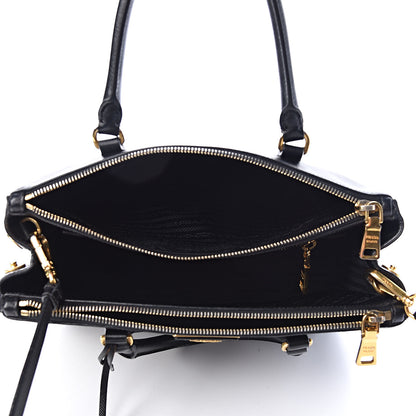 Prada Saffiano Small Galleria Double Zip Tote Black 5 of 14