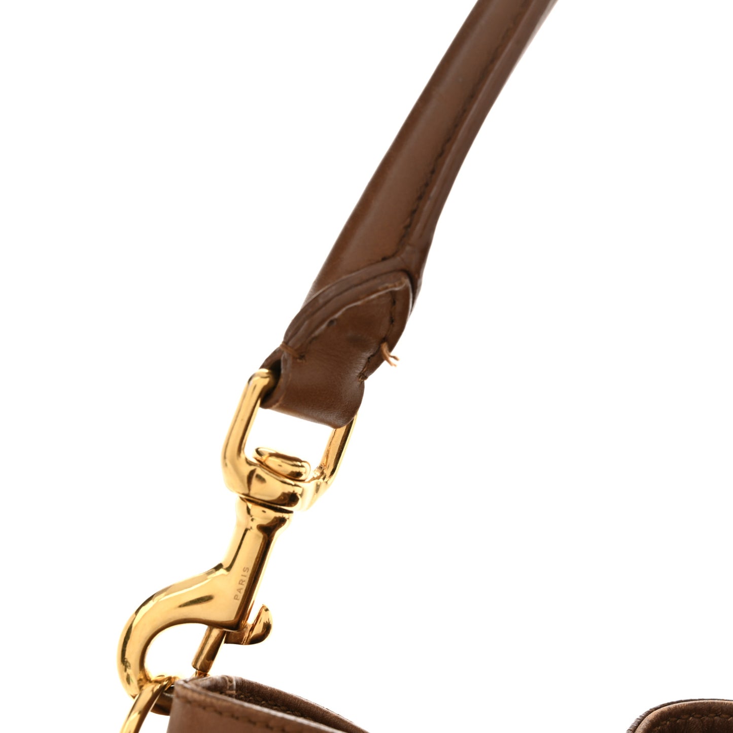 Calfskin Large Emmanuelle Bucket Bag Cognac