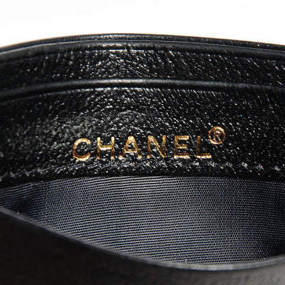 Chanel Chevre CC Card Holder Black 6 of 7