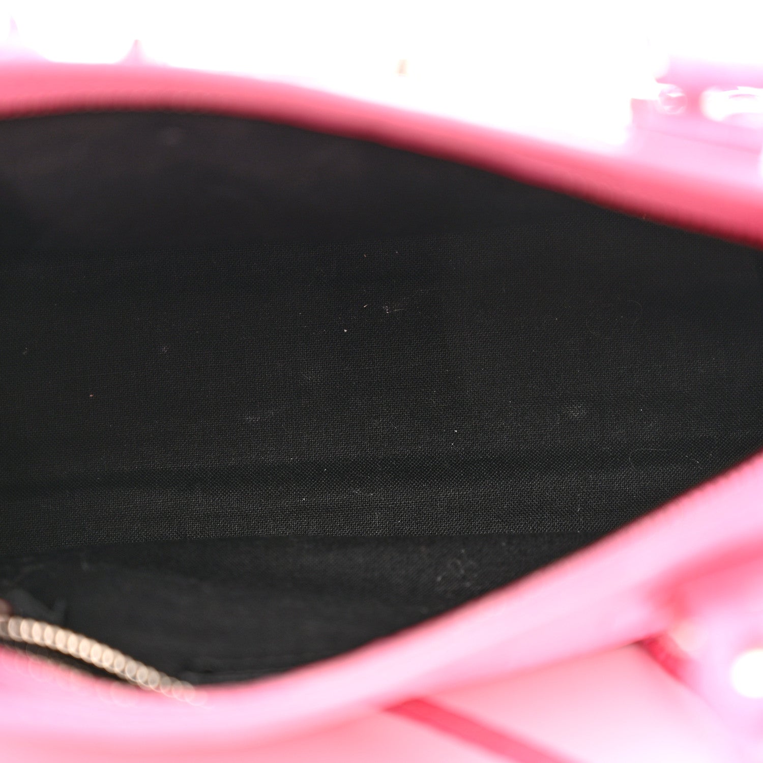 Balenciaga Shiny Supple Calfskin Crocodile Embossed Classic Silver Hardware Mini City Baby Pink 6 of 13