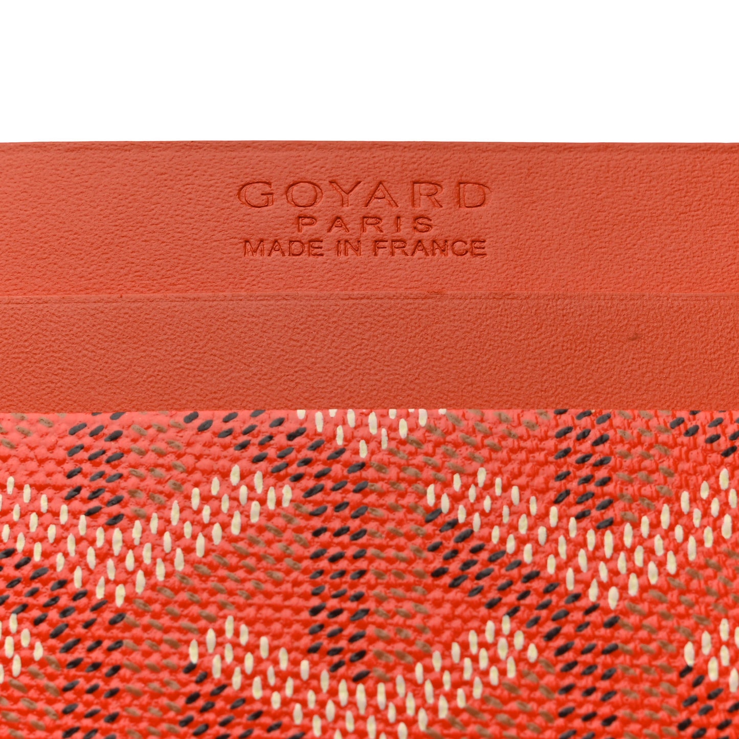 Goyardine Saint Sulpice Card Holder Orange