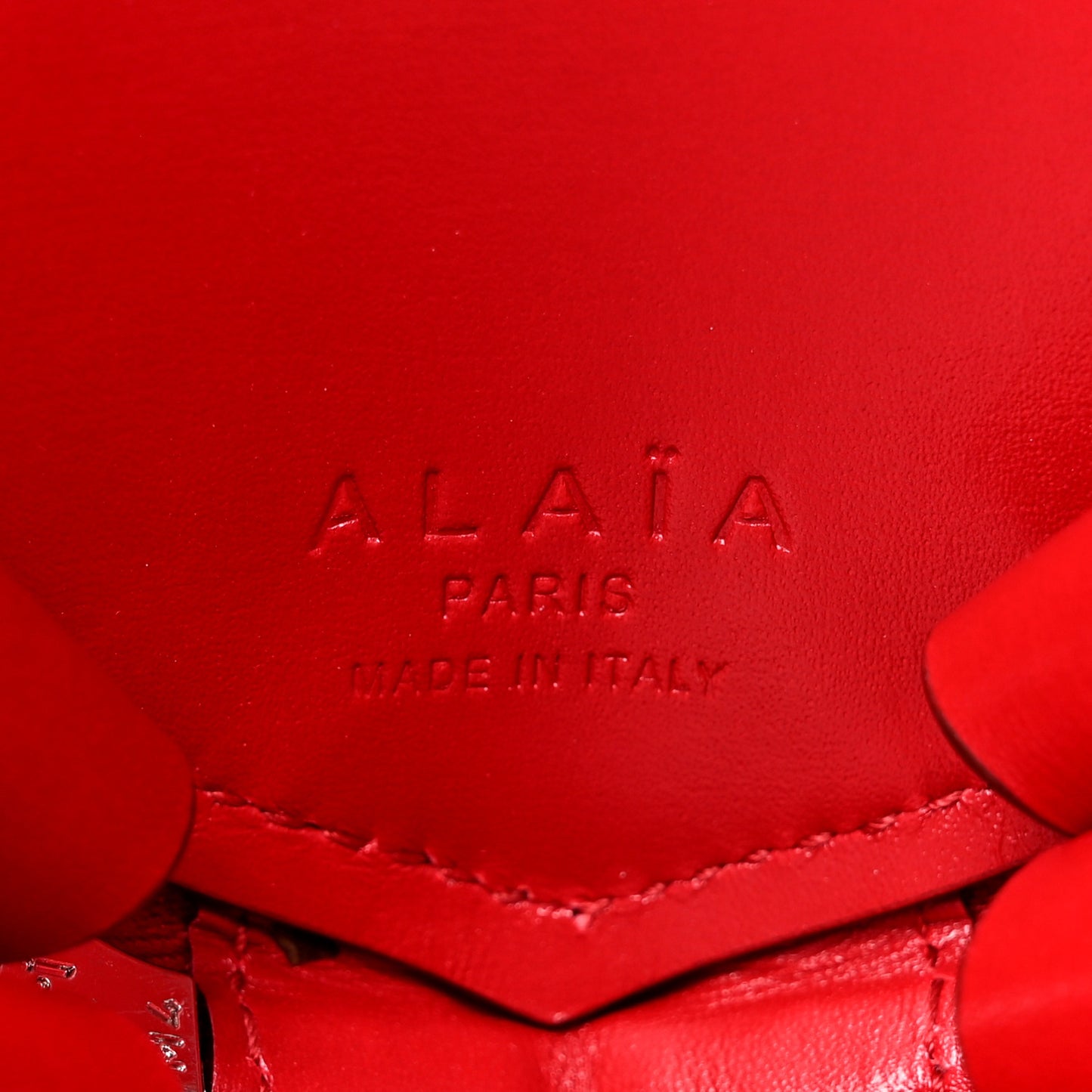 Lux Calfskin Le Coeur Bag Lacquer Red