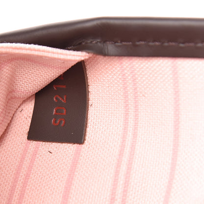 Louis Vuitton Damier Ebene Neo Neverfull MM Rose Ballerine 8 of 11