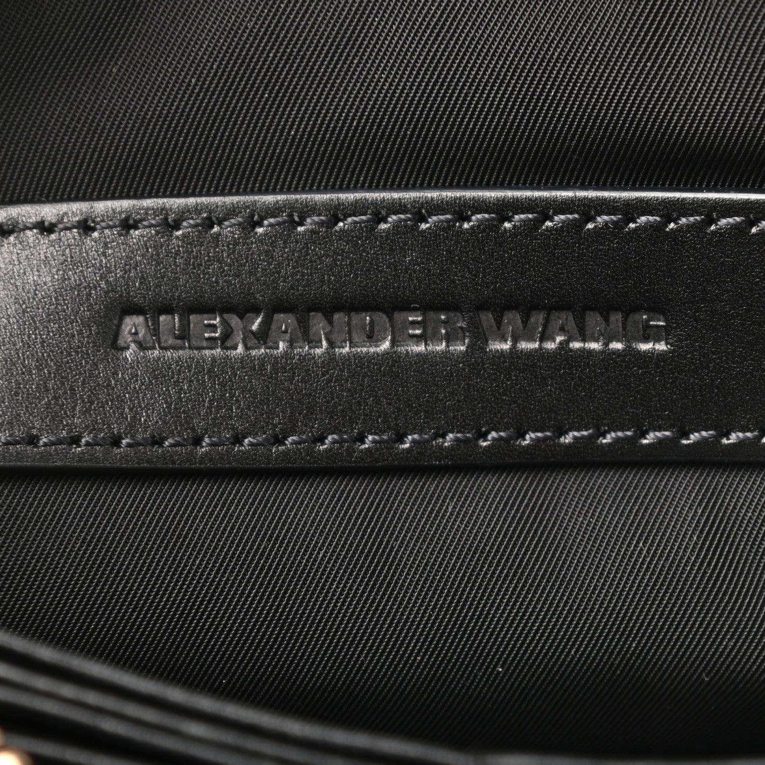 Alexander Wang Pebbled Lambskin Large Fumo Wallet Black 6 of 6