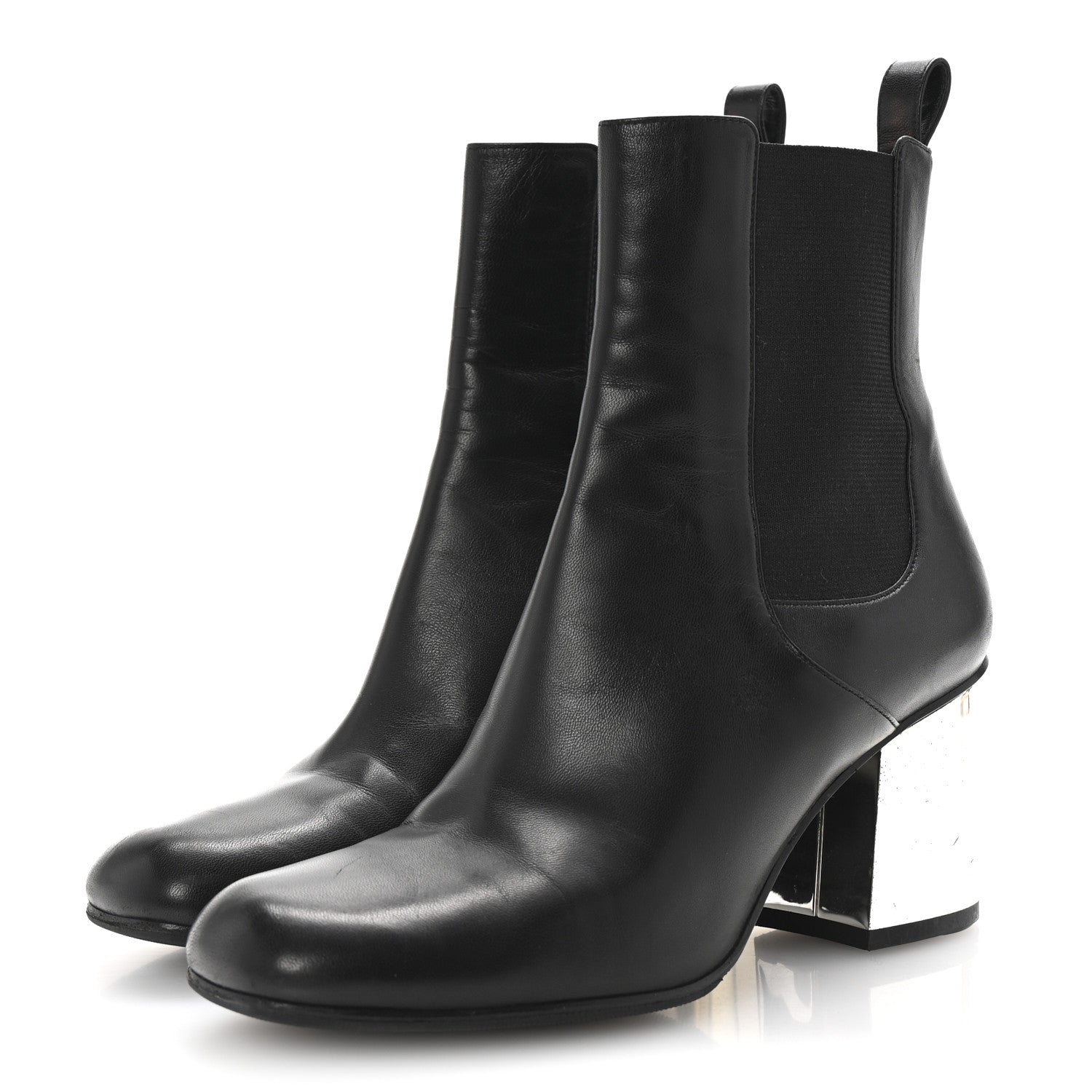 Gucci Nappa Charlotte Ankle Boots 37 Black 4 of 10