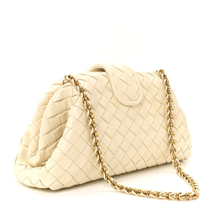 Bottega Veneta Nappa Intrecciato Teen The Lauren 1980 Clutch With Chain String 3 of 9