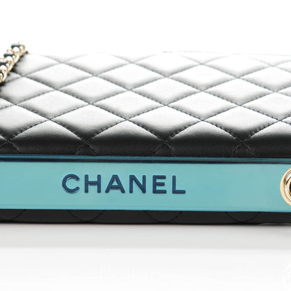 Chanel Lambskin Quilted Trendy CC Wallet On Chain WOC Black 9 of 9