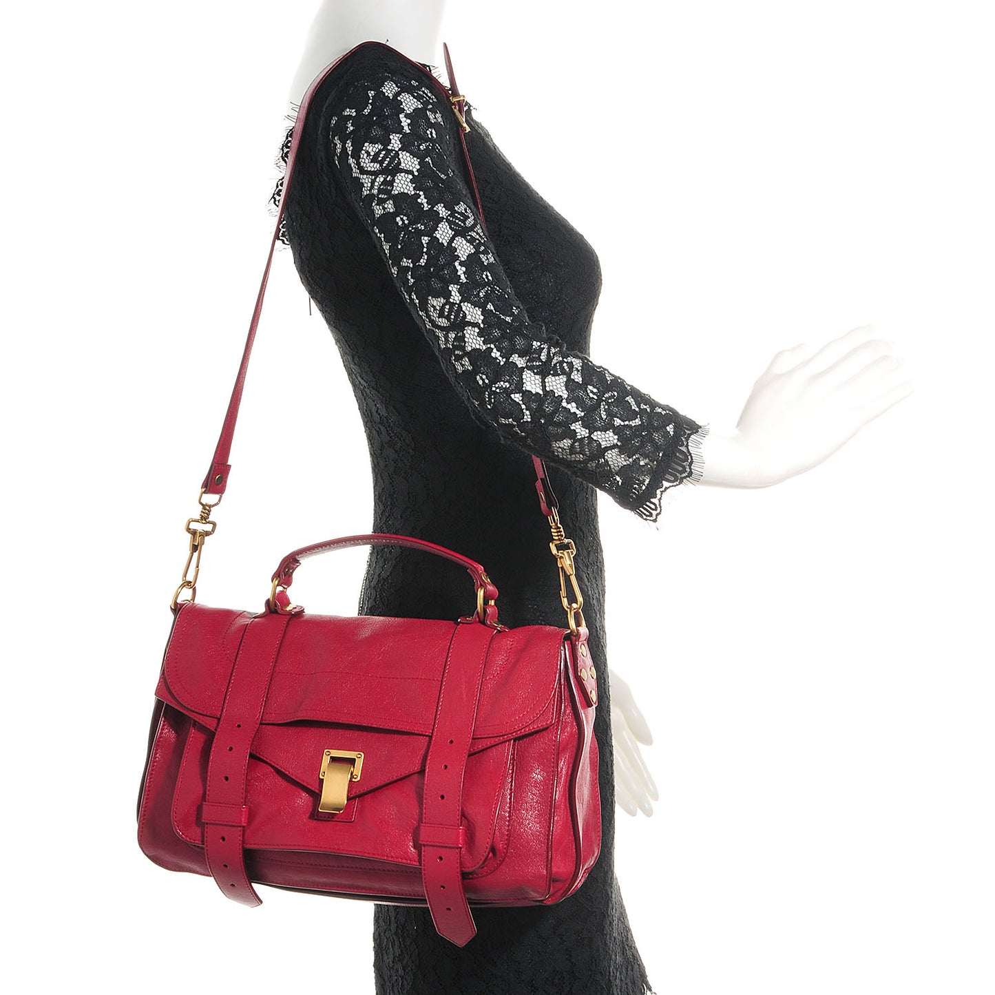 Lambskin Medium PS1 Satchel Chianti