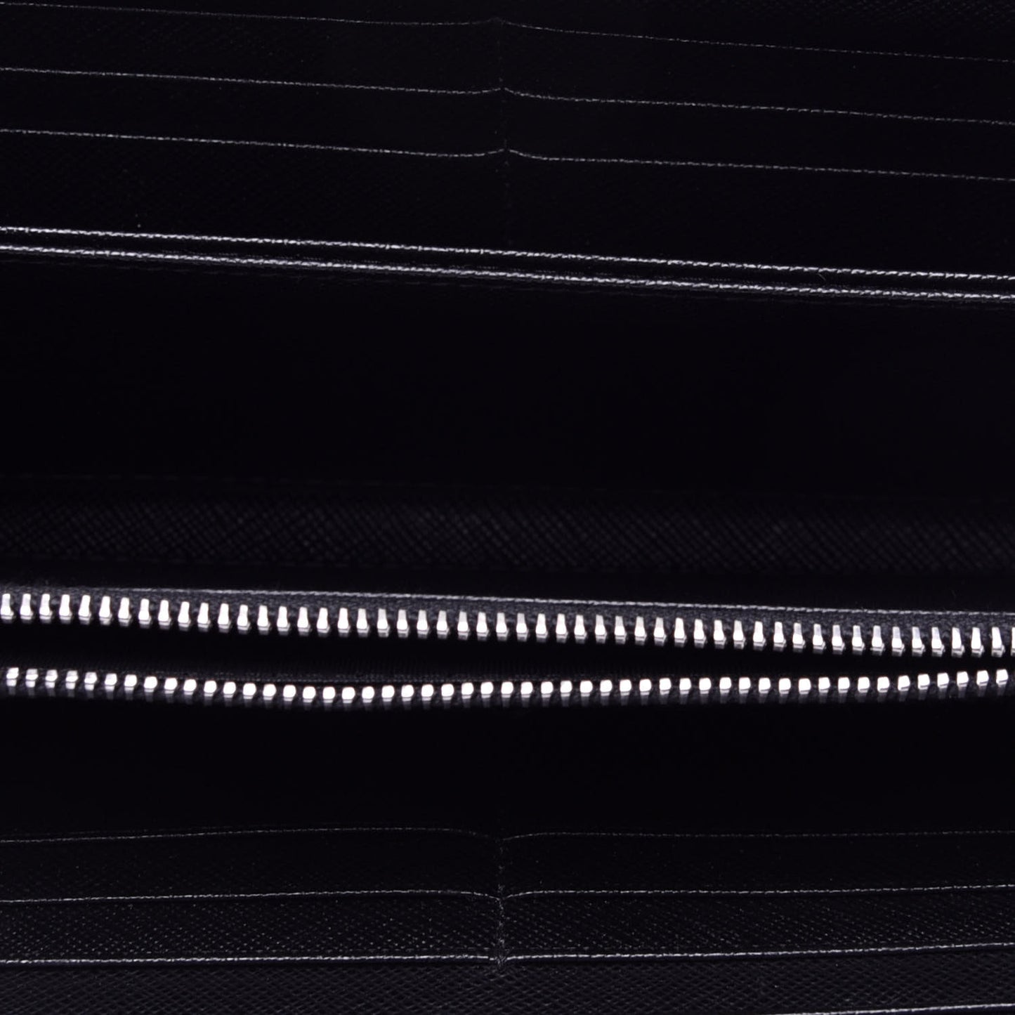 Saffiano Zip Around Wallet Black
