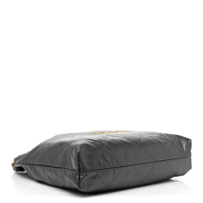 Chanel Shiny Calfskin Quilted Small Chanel 22 Grey 4 of 8