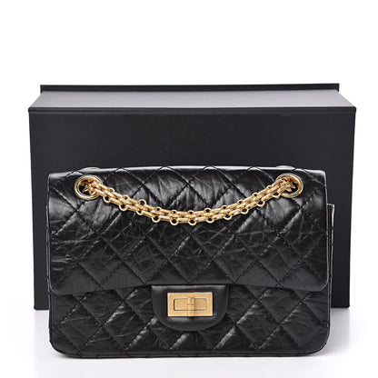 Chanel Aged Calfskin Quilted 2.55 Reissue Mini Flap Black 11 of 11