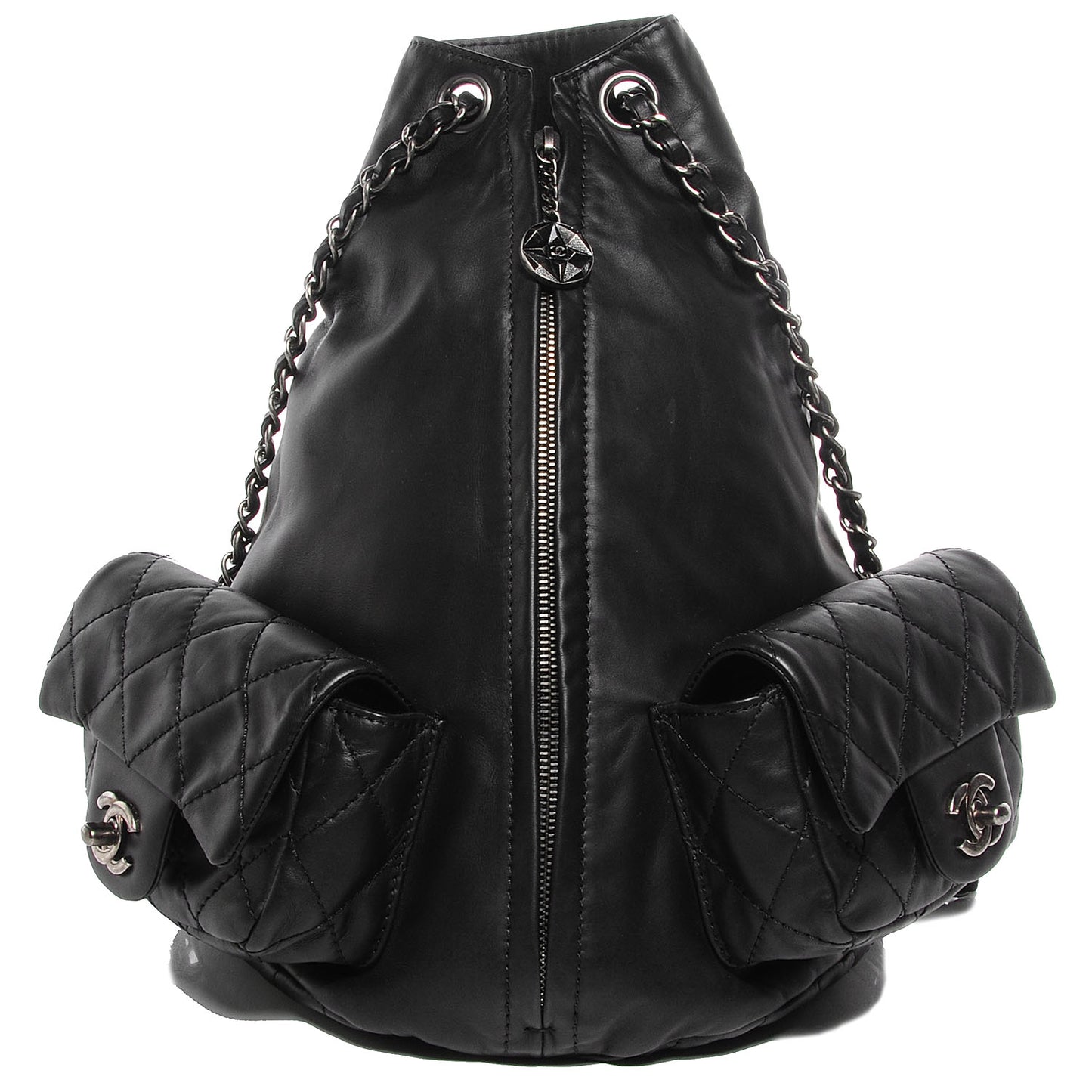 Calfskin Large Backpack Is Back Black