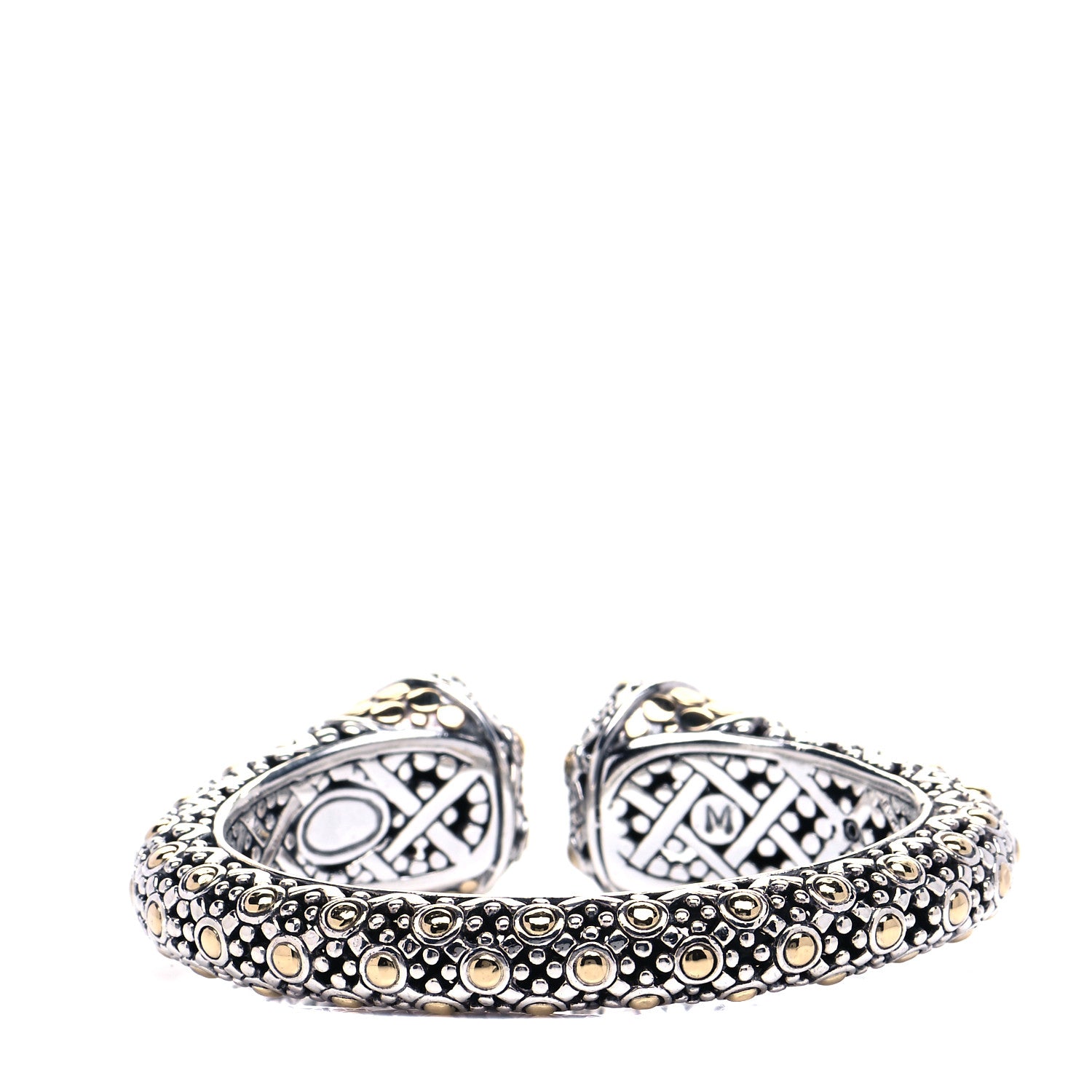 John Hardy Sterling Silver 18K Yellow Gold Jaisalmer Dot Cuff Bracelet 3 of 5