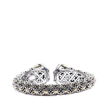 John Hardy Sterling Silver 18K Yellow Gold Jaisalmer Dot Cuff Bracelet 3 of 5