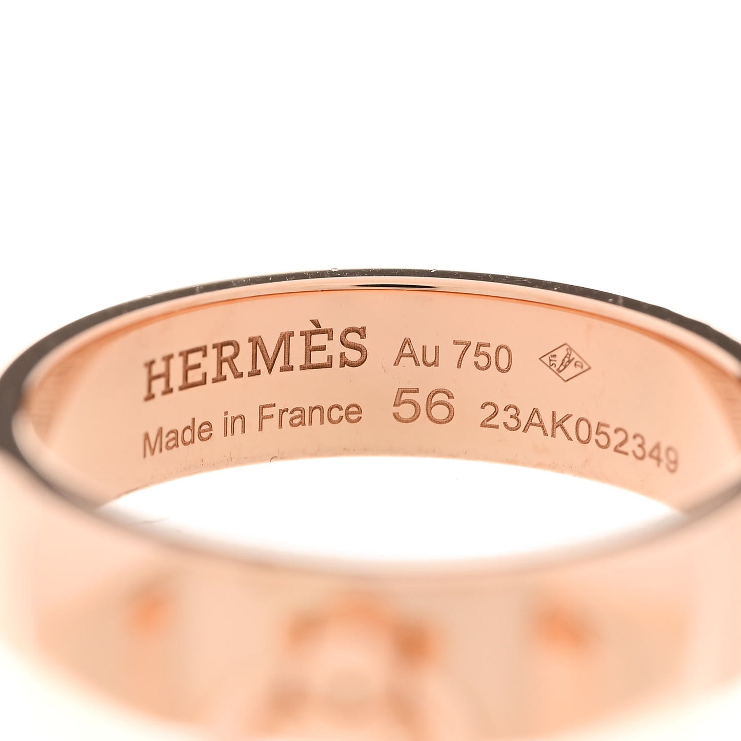 18K Rose Gold PM Collier De Chien Ring 56 7.75