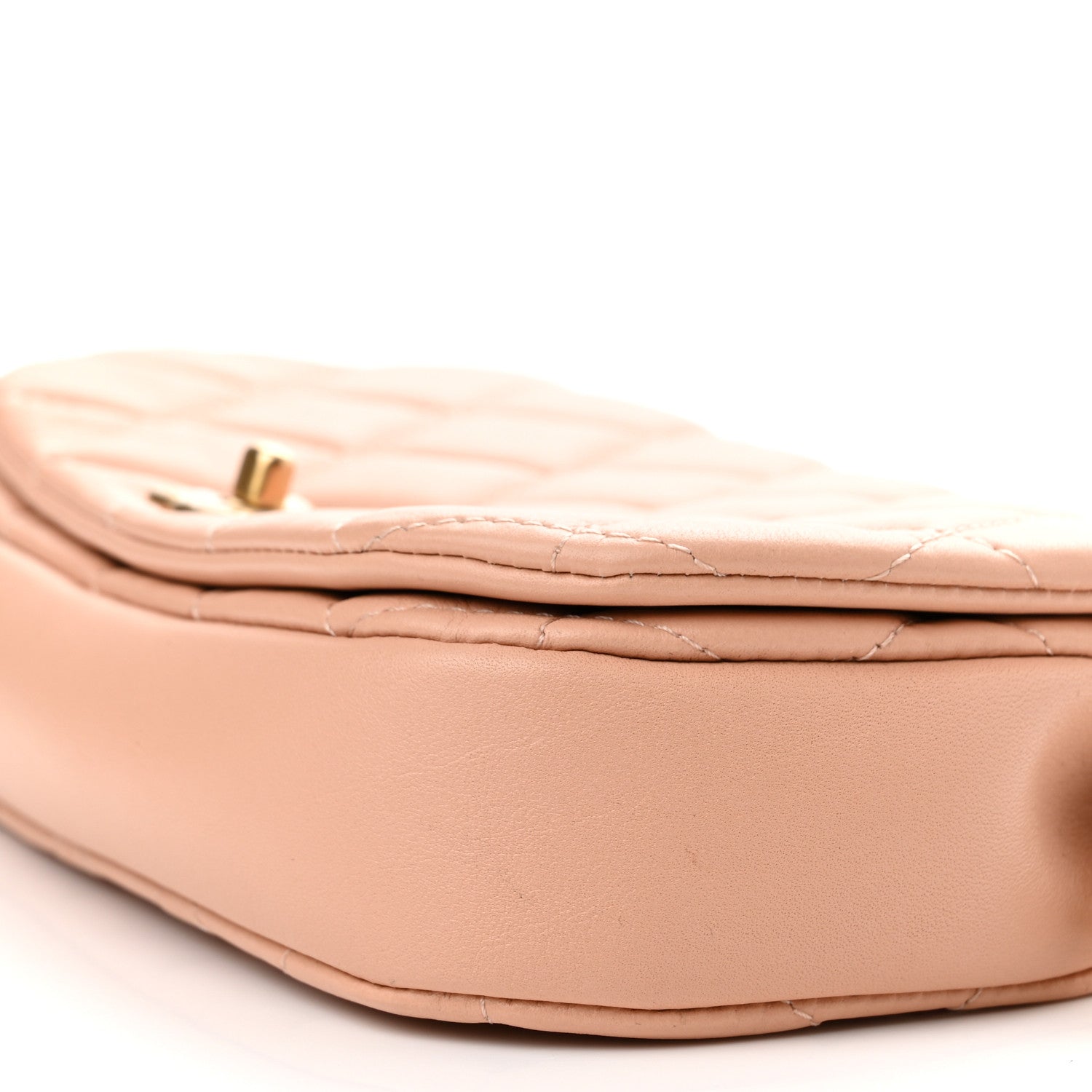Chanel Calfskin Quilted Coco Mail Clutch With Chain Light Pink 11 of 12