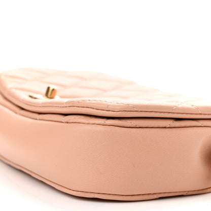 Chanel Calfskin Quilted Coco Mail Clutch With Chain Light Pink 11 of 12