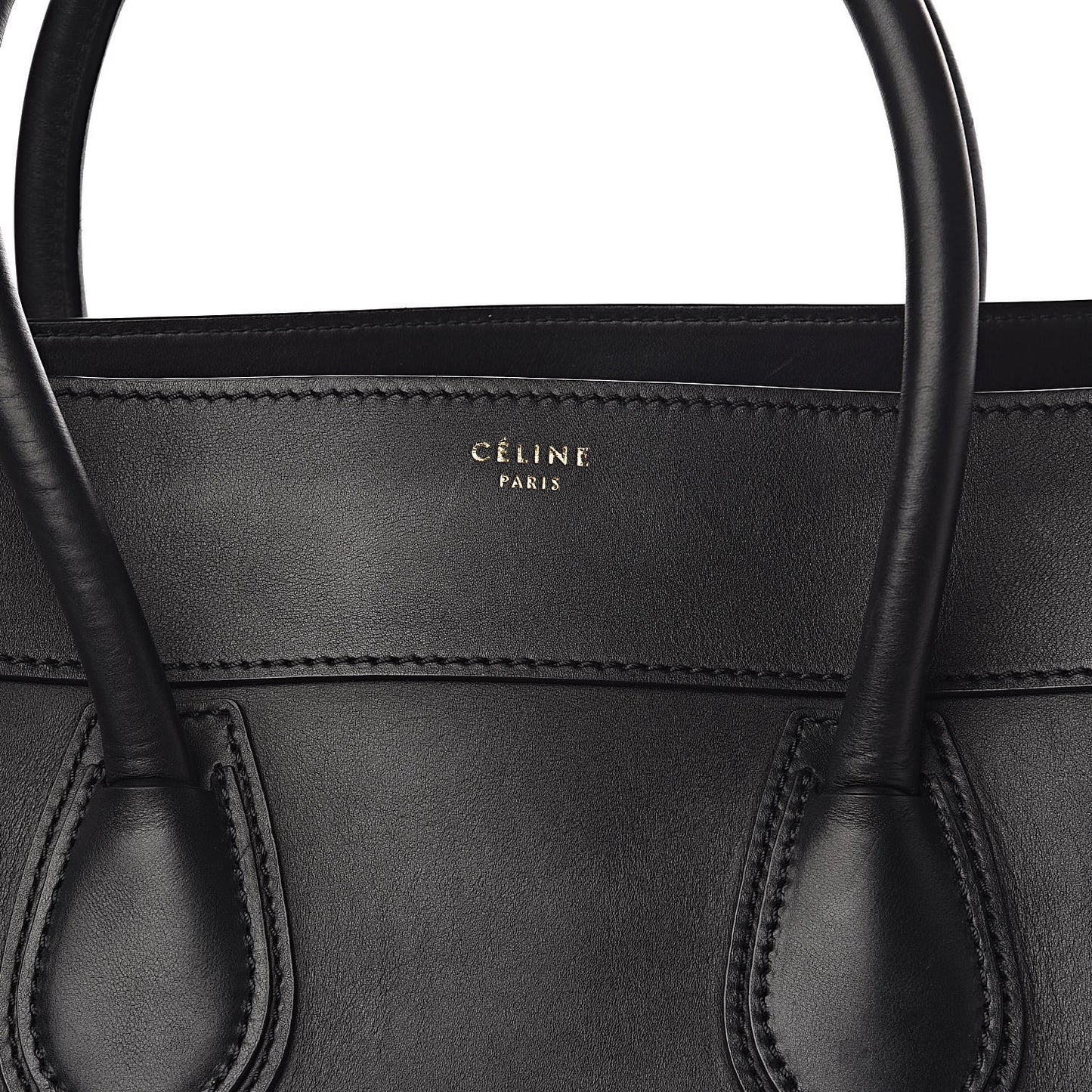 Smooth Calfskin Large Luggage Black