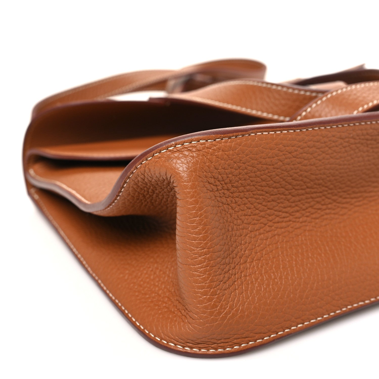 Hermes Taurillon Clemence Halzan 31 Gold 9 of 11