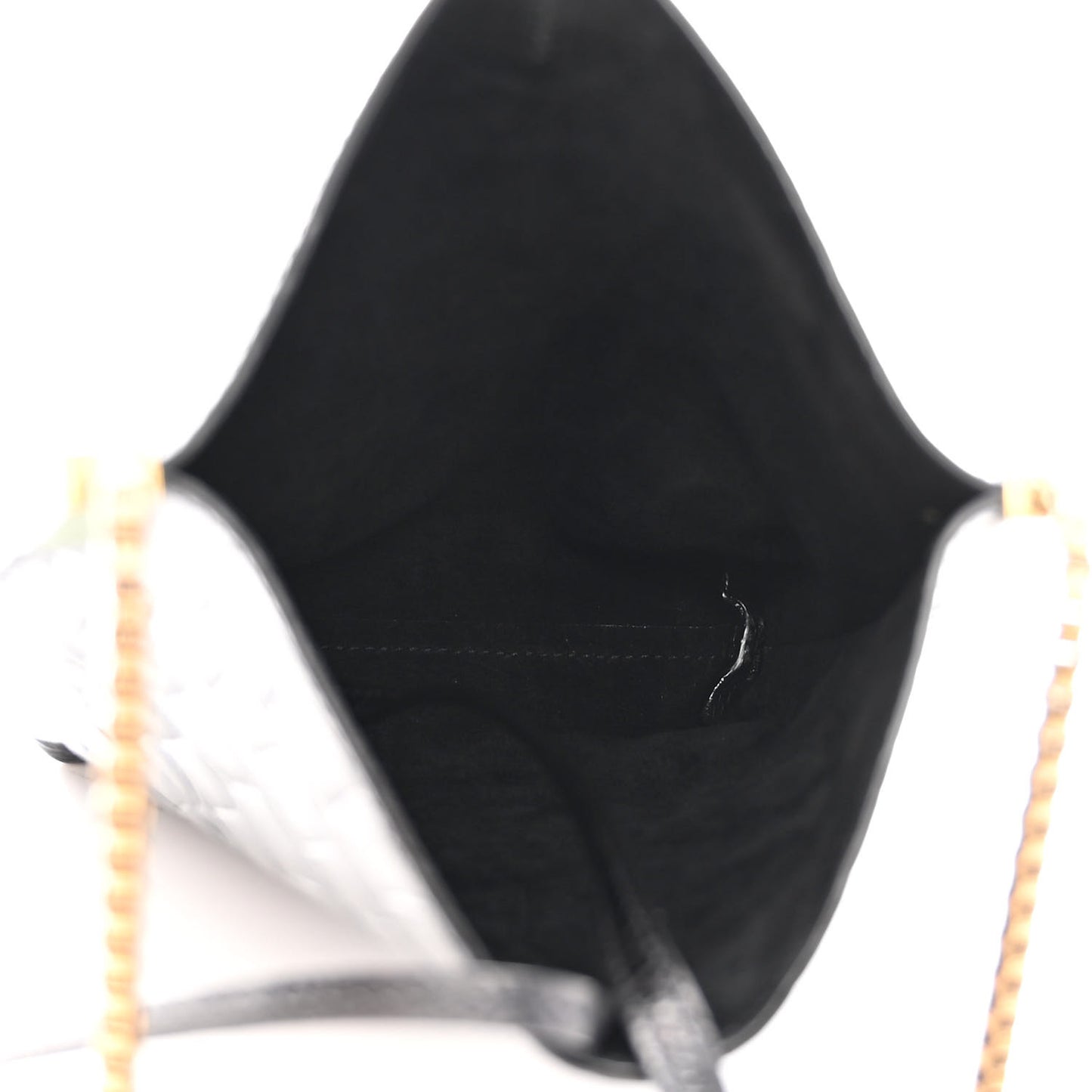 Crocodile Embossed Mini Suzanne Hobo Black