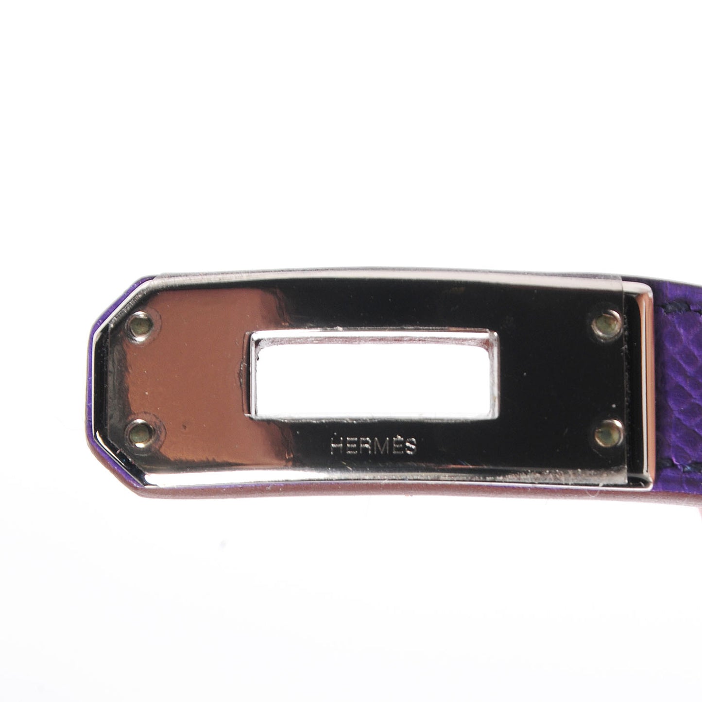 Epsom Kelly Double Tour Bracelet M Crocus Purple
