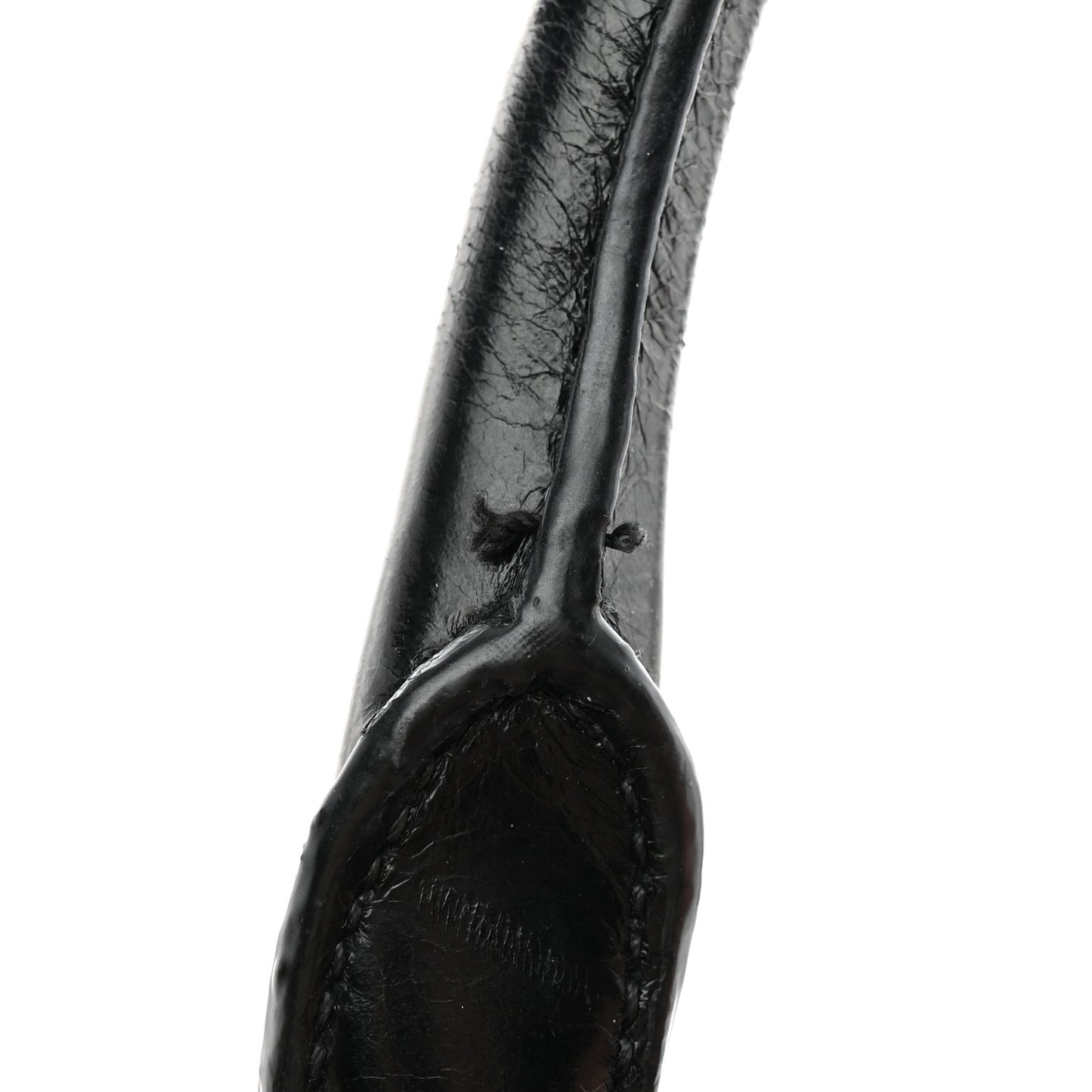 Vitello Shine Shopping Satchel Black