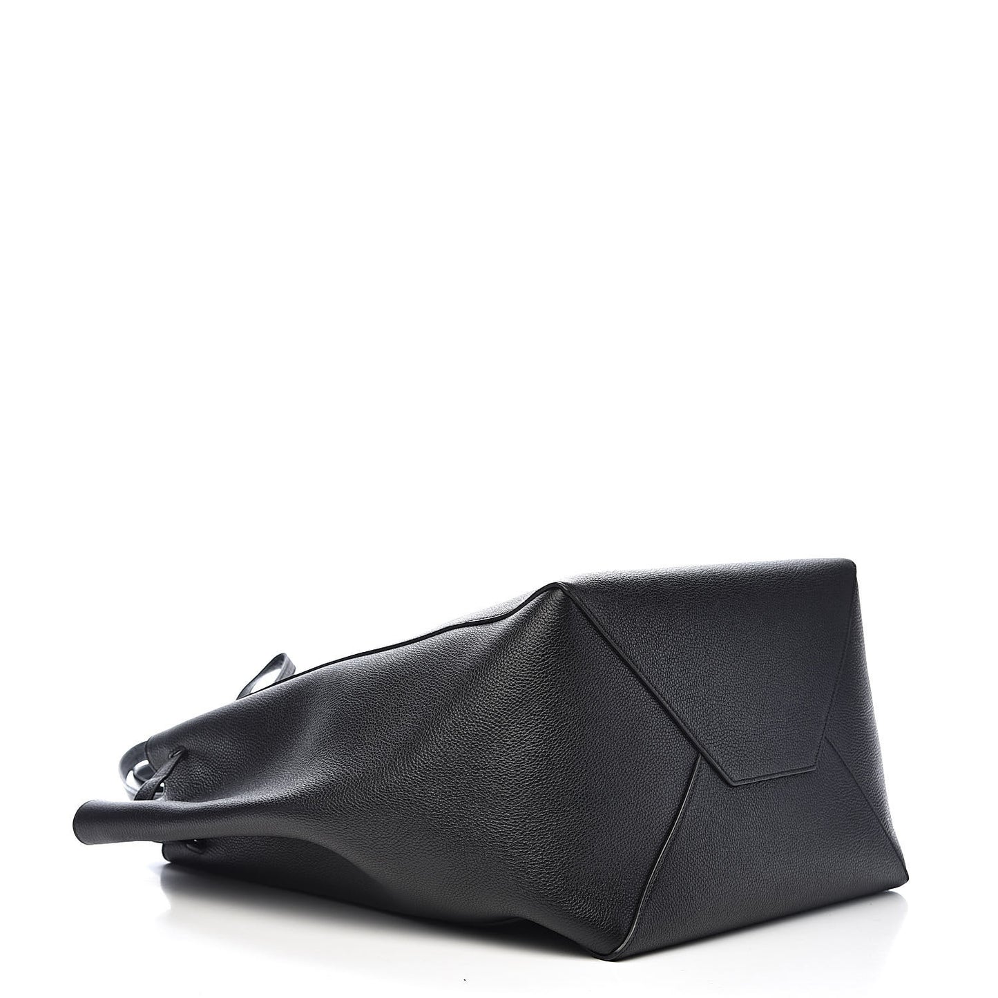 Soft Grained Calfskin Medium Belt Cabas Phantom Black