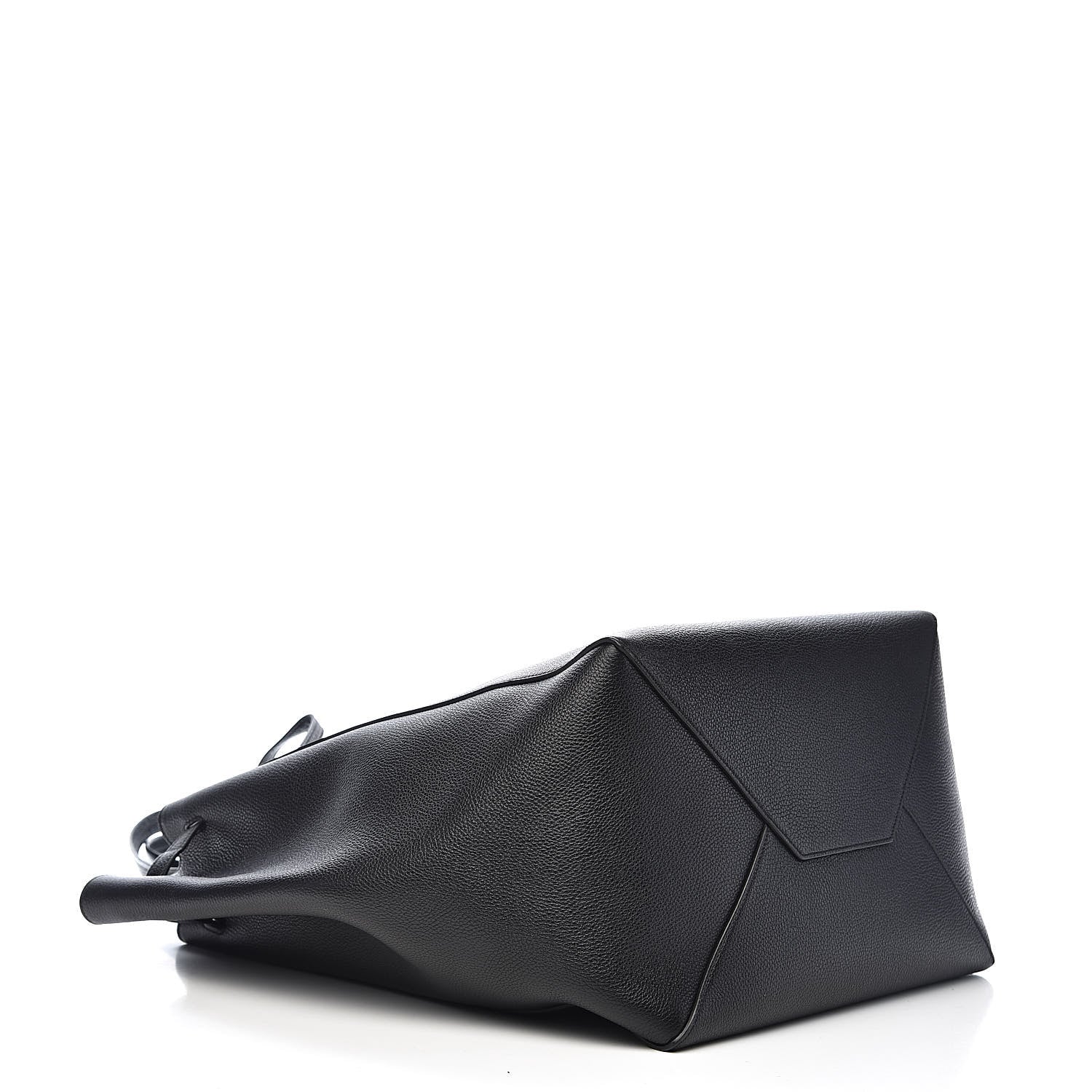 Celine Soft Grained Calfskin Medium Belt Cabas Phantom Black 4 of 10