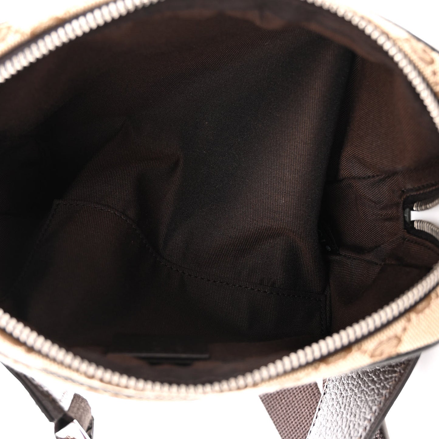 Monogram Dollar Calfskin Belt Bag Beige Ebony Testa di Moro Marrone Scuro