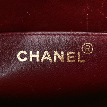 Chanel Lambskin Quilted XL Jumbo Single Flap Black 6 of 11