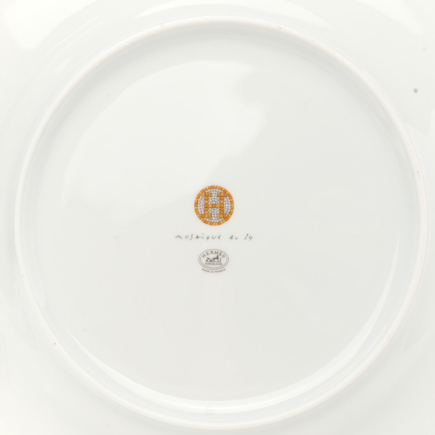 Porcelain Mosaique Au 24 Gold Dinner Plate Set of 2