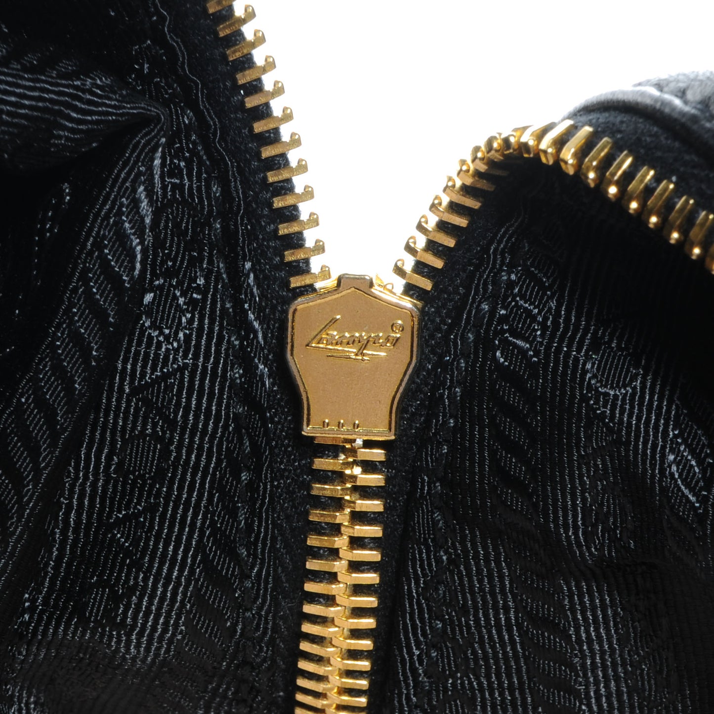 Nappa Leather Gaufre Bauletto Nero Black