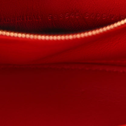 Balenciaga Shiny Box Calfskin Small Hourglass Top Handle Bag Bright Red 7 of 10