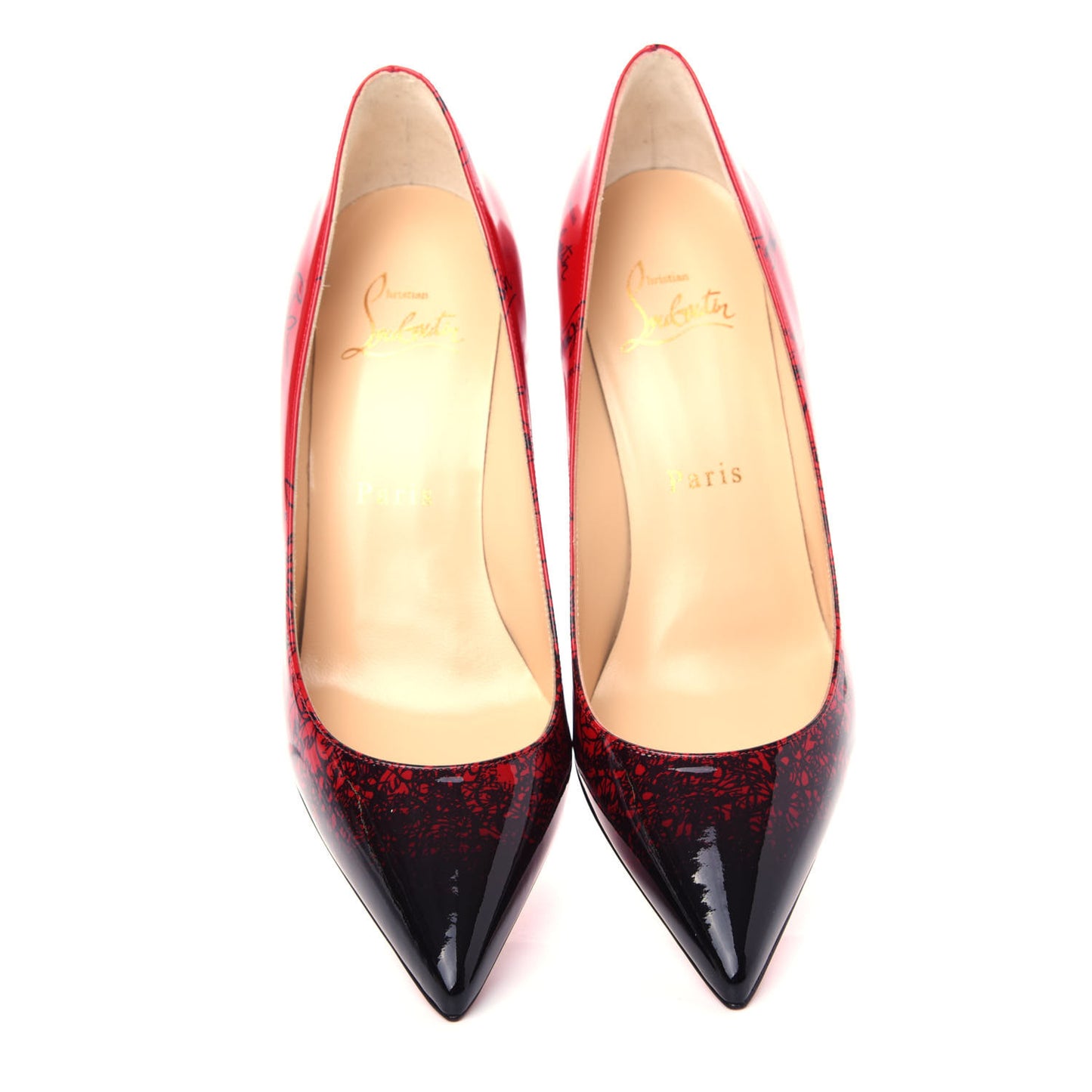 Patent Logo Degrade Decollete 554 85 Pumps 35.5 Black Loubi