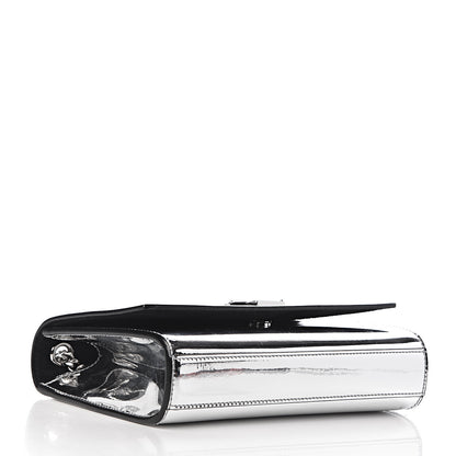 Saint Laurent Patent Small Monogram Kate Satchel Silver 4 of 9