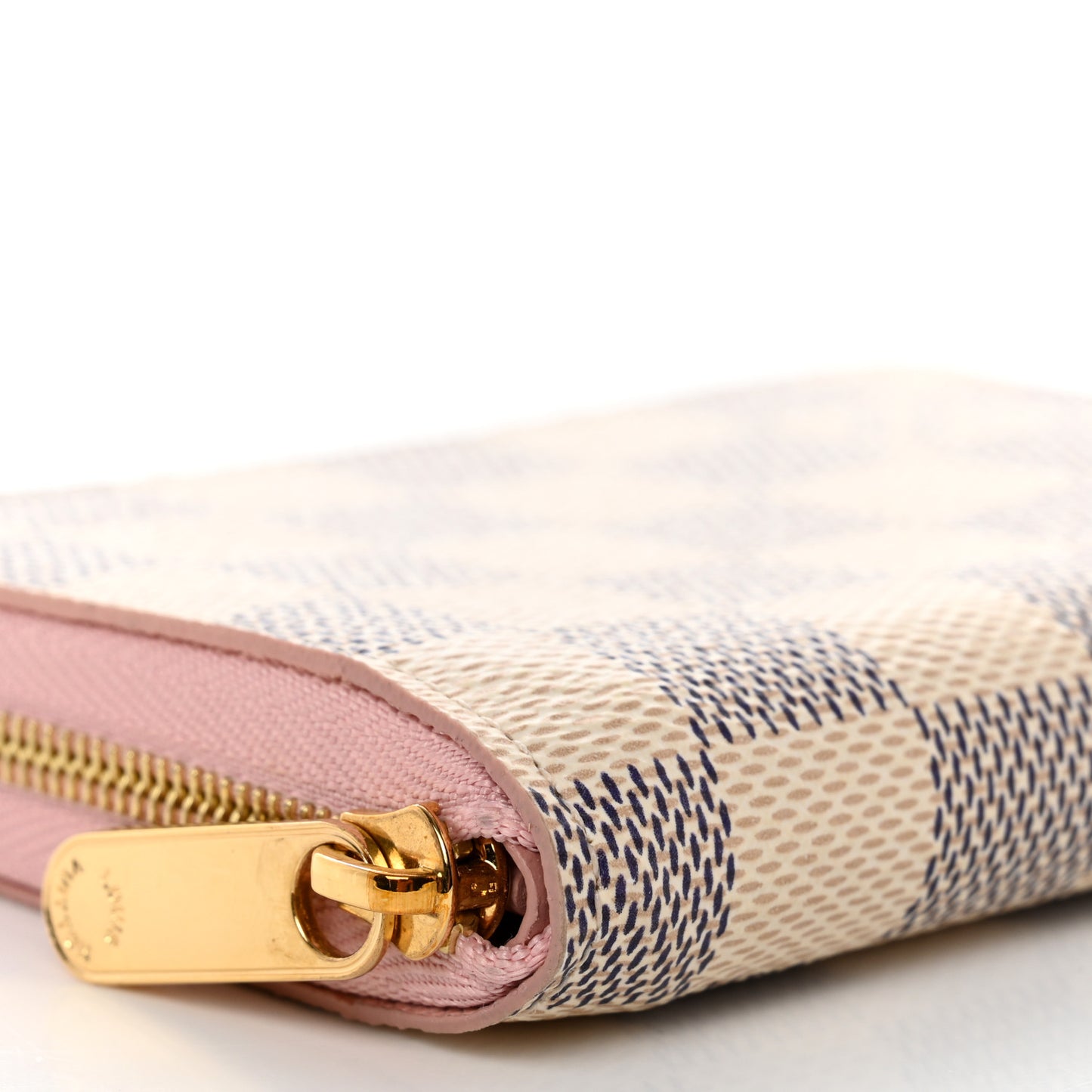 Damier Azur Zippy Coin Purse Rose Ballerine