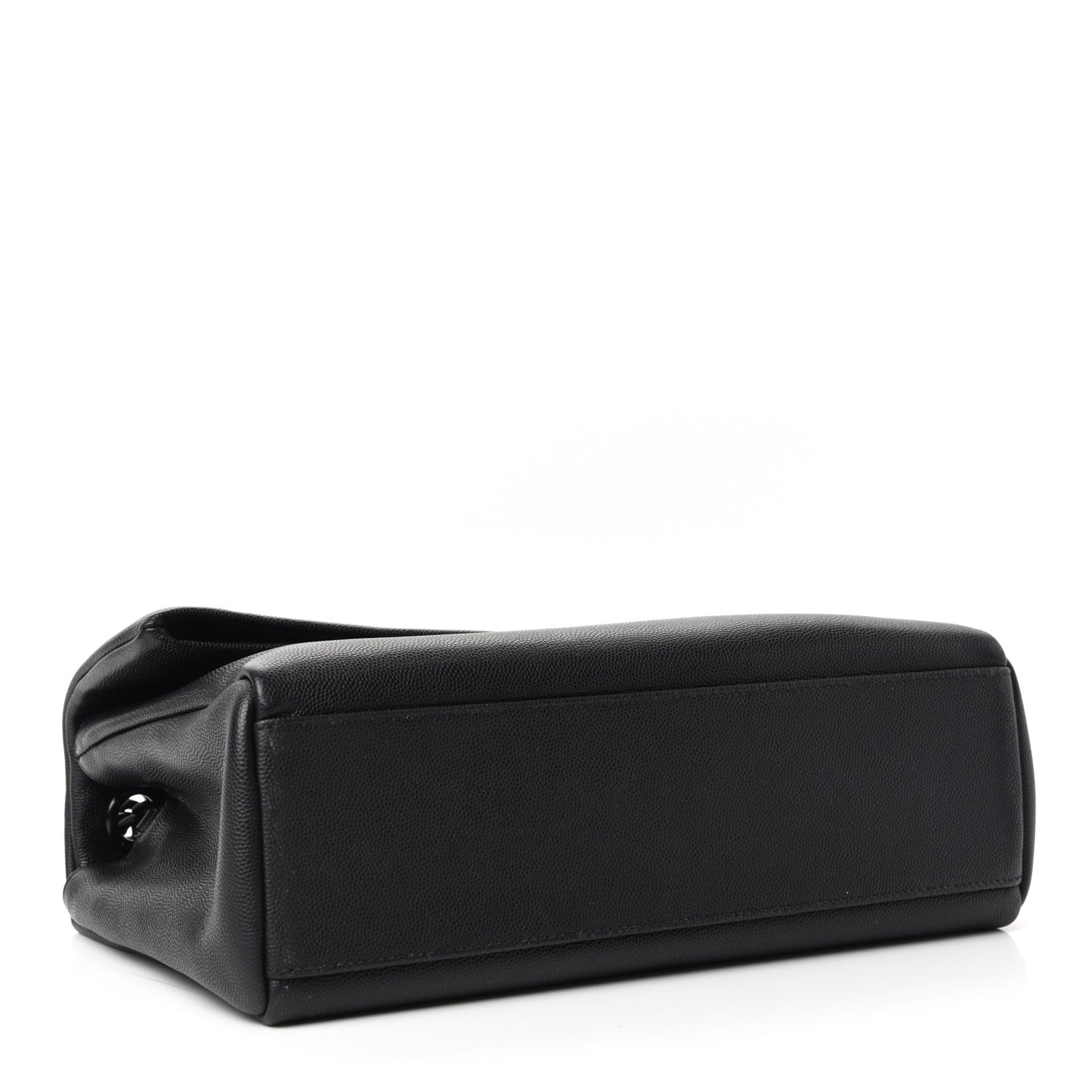 Grain De Poudre Medium West Hollywood Monogram Fold-Over Black