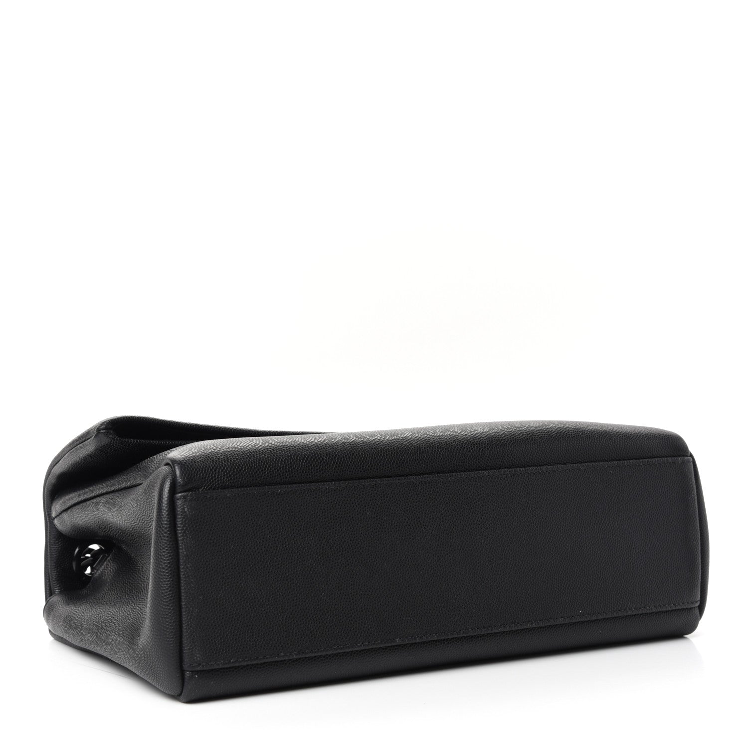 Saint Laurent Grain De Poudre Medium West Hollywood Monogram Fold-Over Black 4 of 9