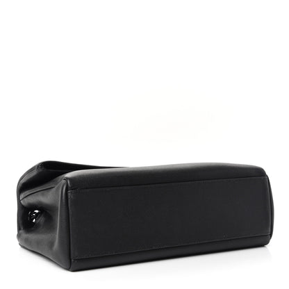 Saint Laurent Grain De Poudre Medium West Hollywood Monogram Fold-Over Black 4 of 9