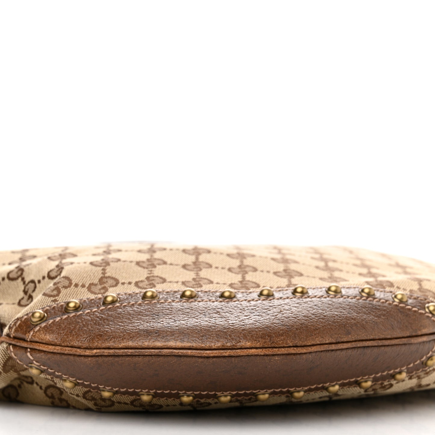 Monogram Pelham Studded Shoulder Bag Brown