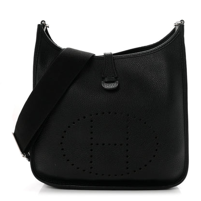 Hermes Taurillon Clemence Evelyne III PM Black 1 of 10