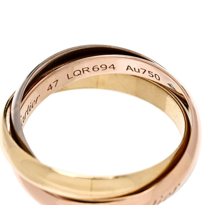Cartier 18K Pink Yellow White Gold Classic Trinity Ring 47 4 4 of 4