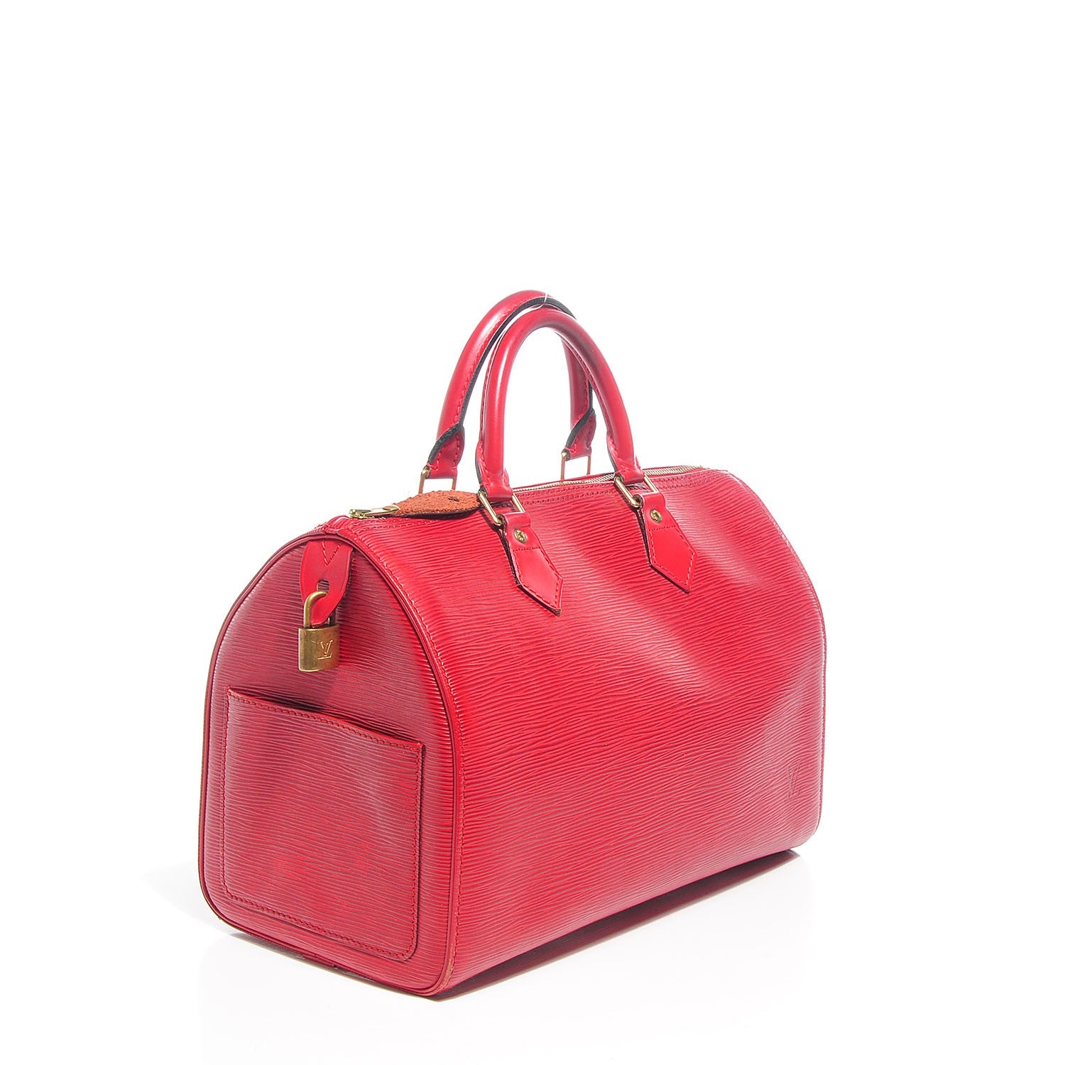 Louis Vuitton Epi Speedy 30 Rouge 3 of 7