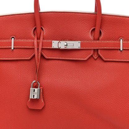 Hermes Taurillon Clemence Birkin 40 Sanguine 8 of 11