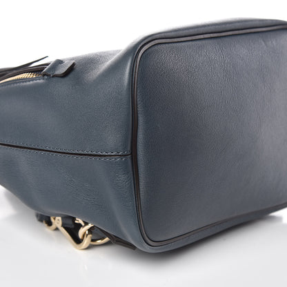 Chloe Suede Calfskin Small Faye Backpack Silver Blue 7 of 12