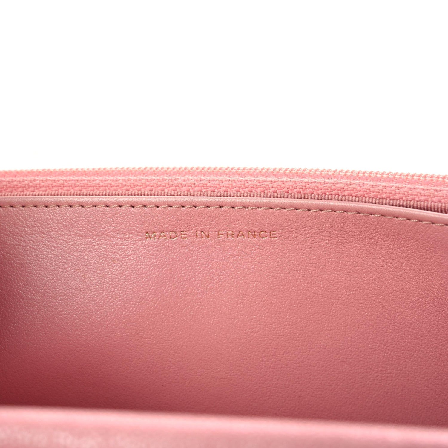 Chanel Iridescent Caviar Quilted Wallet on Chain WOC Rose Pink 7 of 16