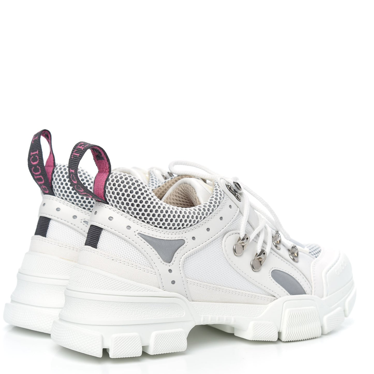 X SEGA Mesh Calfskin Suede Womens Flashtrek Sneakers 37 Great White