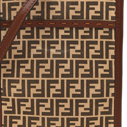 Fendi Suede Vitello King Micro FF Mini Fendi Sunshine Shopper Tote Nude Maya Brown 8 of 11